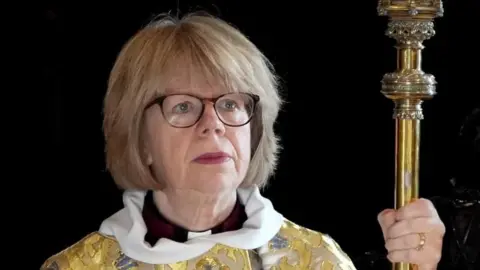 PA Media Sarah Mullally, conducting the Christmas Day Eucharist service at St Paul's Cathedral, London, on 25 December