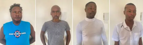 DCI Kenya Four men pictured in police photographs, looking at the camera